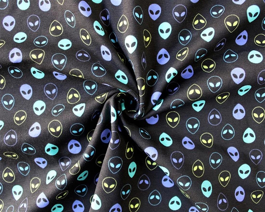 Cotton Jersey Aliens