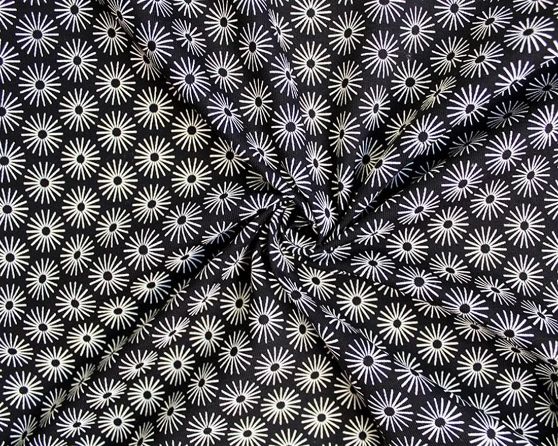 Flower Wheel Cotton Jersey