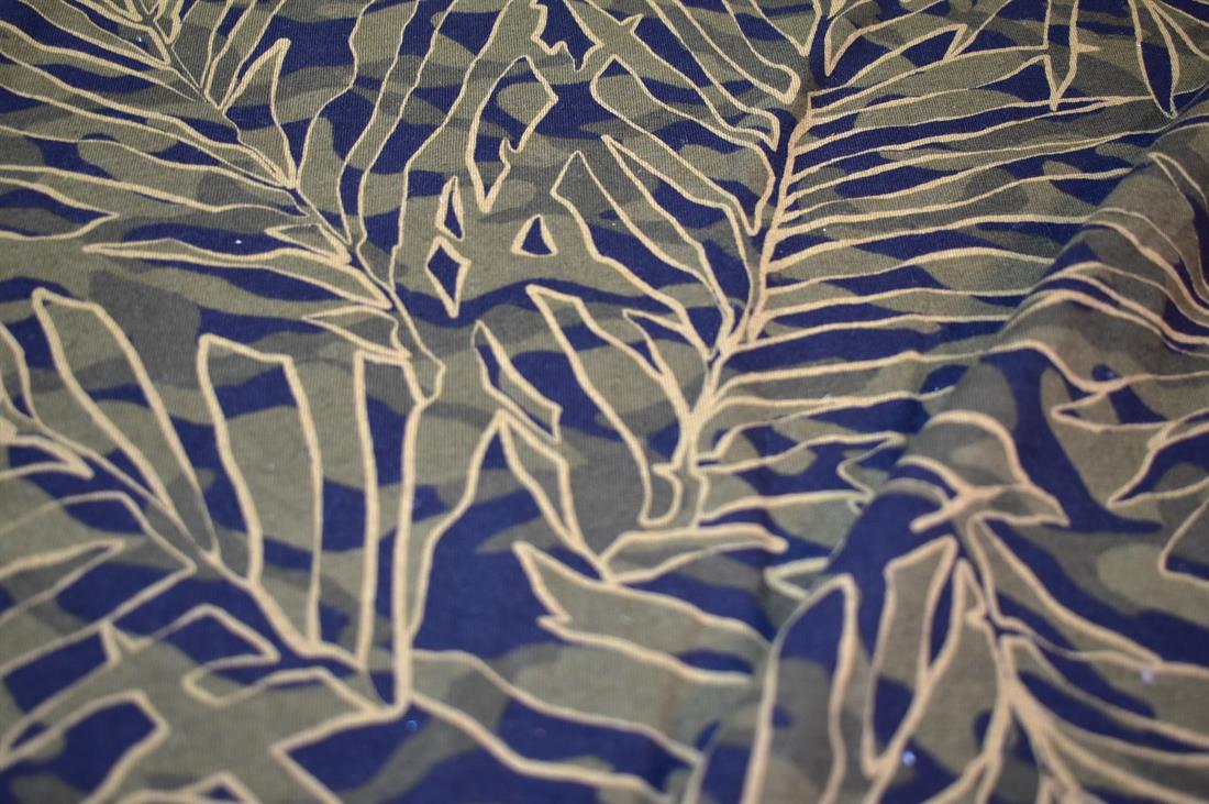 Printed Jersey Fabric, Soft Stretch Knit Making Dress Fabric, High Quality, 
Perfect for Dressmaking, Tops, Skirts, Dancewear/ Costumes Very easy to sew due to its slight stretch and comfortable to wear It has loops on one side and soft piles of yarn on the other. 
This type of knit results in a soft, plush texture you can recognize from your comfiest sweatshirts and other loungewear items.
Width: 58"/ 148cm
Colours may slightly vary due to the lighting during the photo shooting or the monitor's display.
