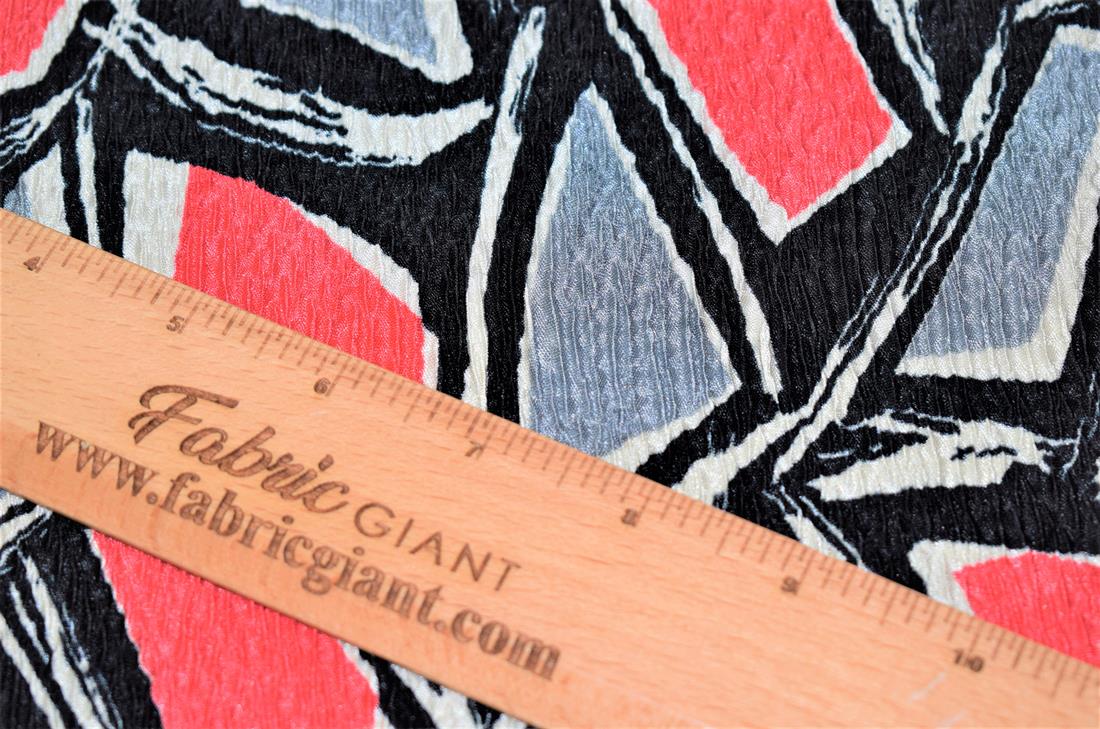 Printed Pleated Jersey Fabric,150 cm Wide, High Quality