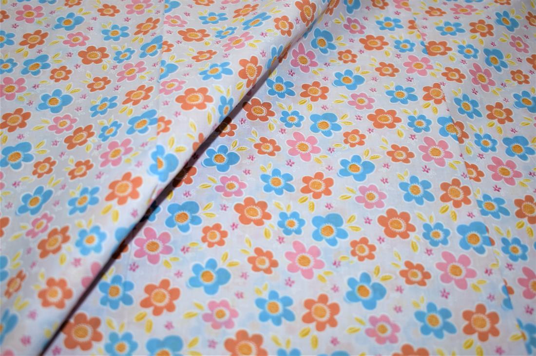Floral Print Polycotton