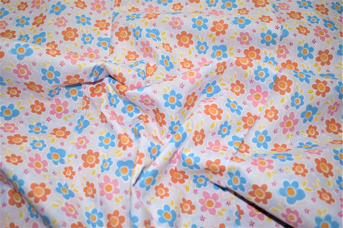 Floral Print Polycotton