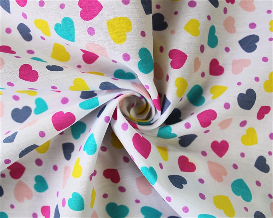 Hearts Polycotton - image 1