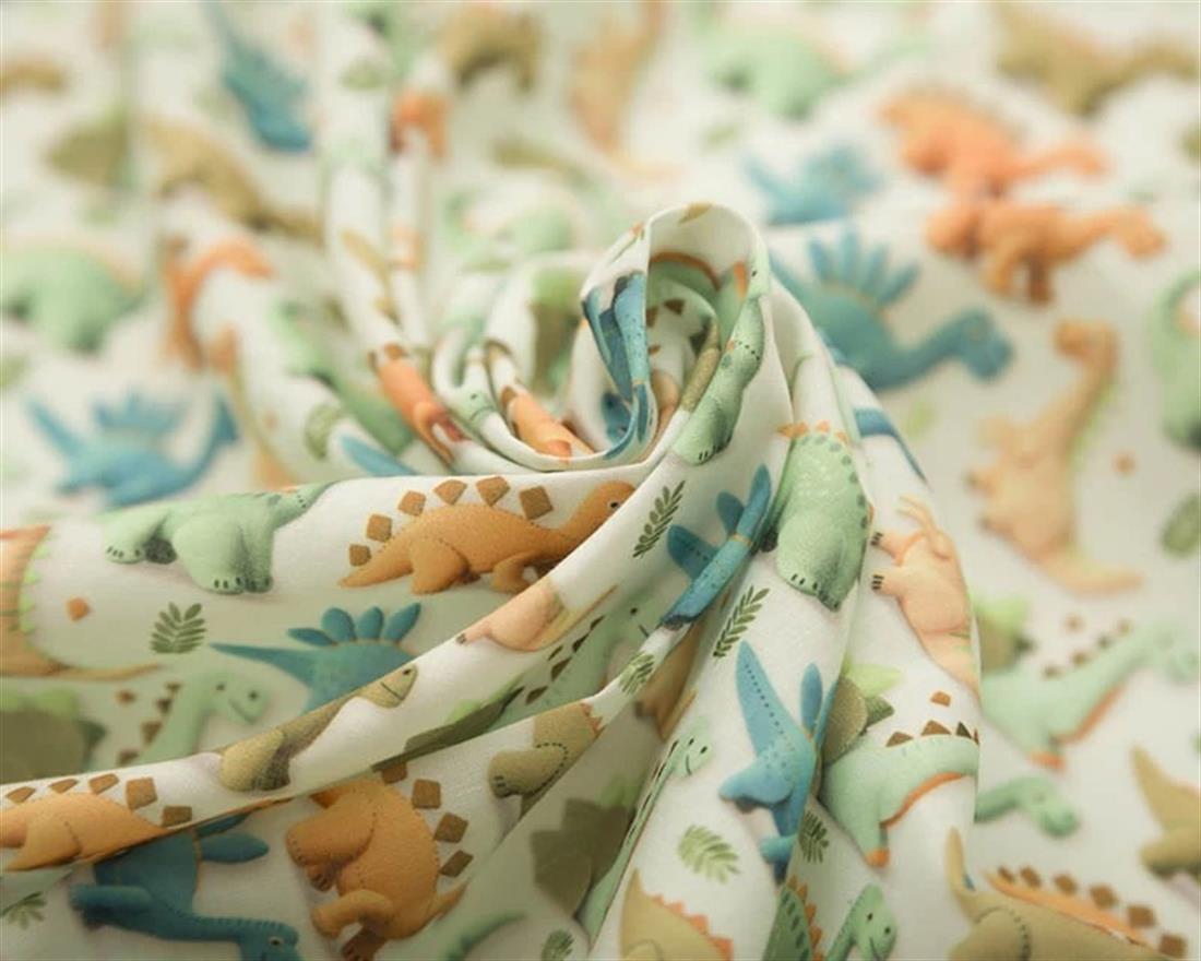 Digital Polycotton 3D Dinos