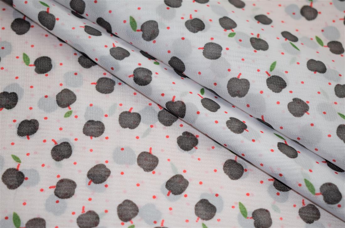 Printed Chiffon Fabric, Heart Print Design, 148cm Wide, High Quality; 
Colours may slightly vary due to the lighting during the photo shooting or the monitor's display.