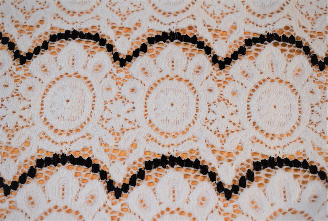 Stretchy Lace Fabric, 145cm Wide, High Quality;
Colours may slightly vary due to the lighting during the photo shooting or the monitor's display.