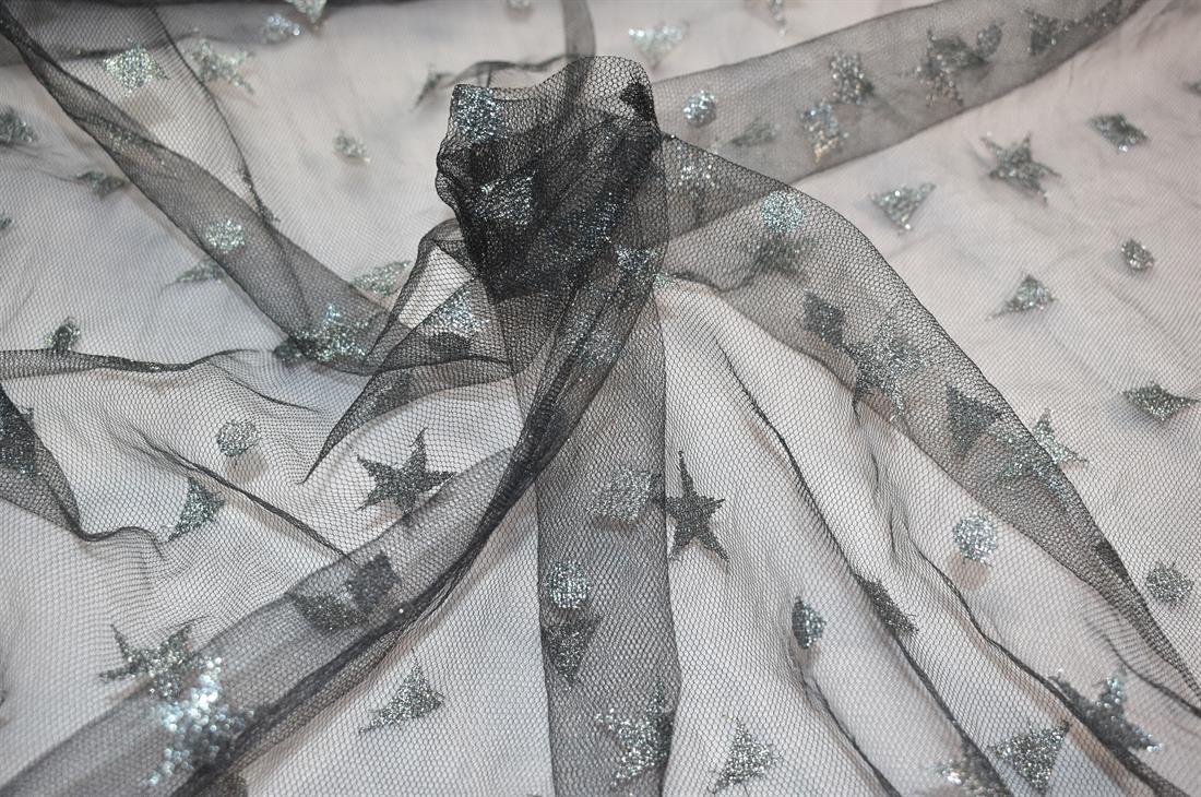 Stars Polyester Net  Fabric, 
Perfect for Dressmaking, Tops, Skirts, Dancewear/ Costumes.
Width: 58"/ 148cm
Colours may slightly vary due to the lighting during the photo shooting or the monitor's display.