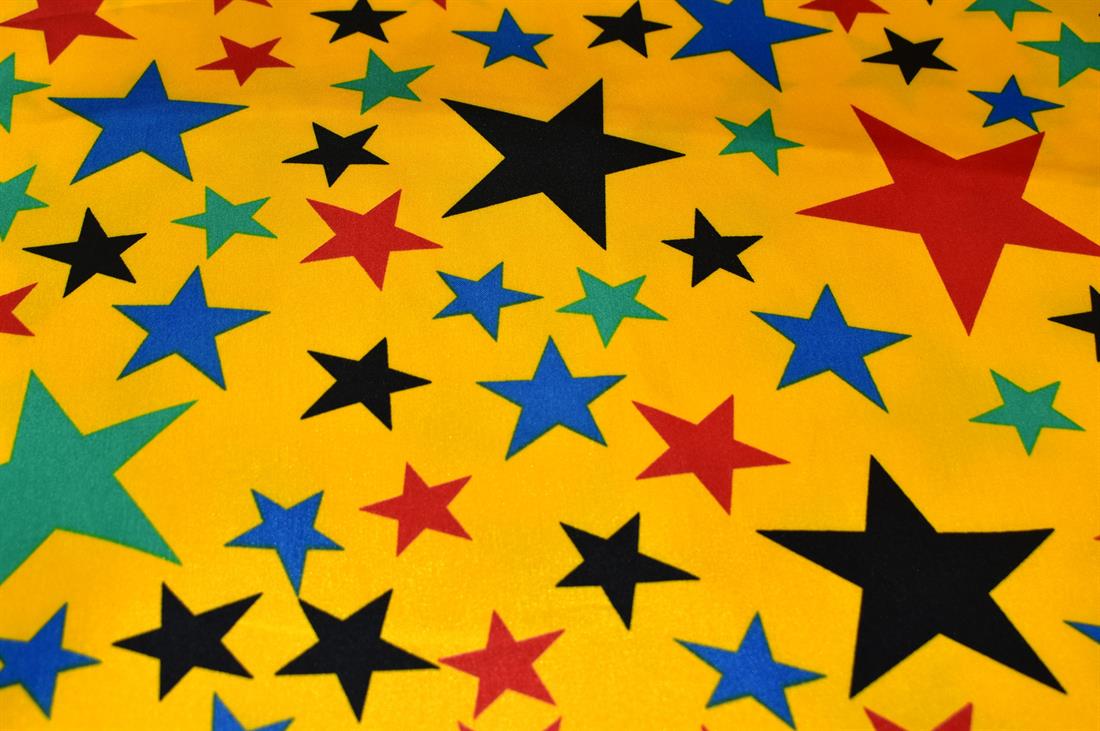 Printed Polyester Satin Fabric, 
Perfect for Dressmaking, Tops, Skirts, Dancewear/ Costumes.
Width: 55"/ 140cm
Colours may slightly vary due to the lighting during the photo shooting or the monitor's display.