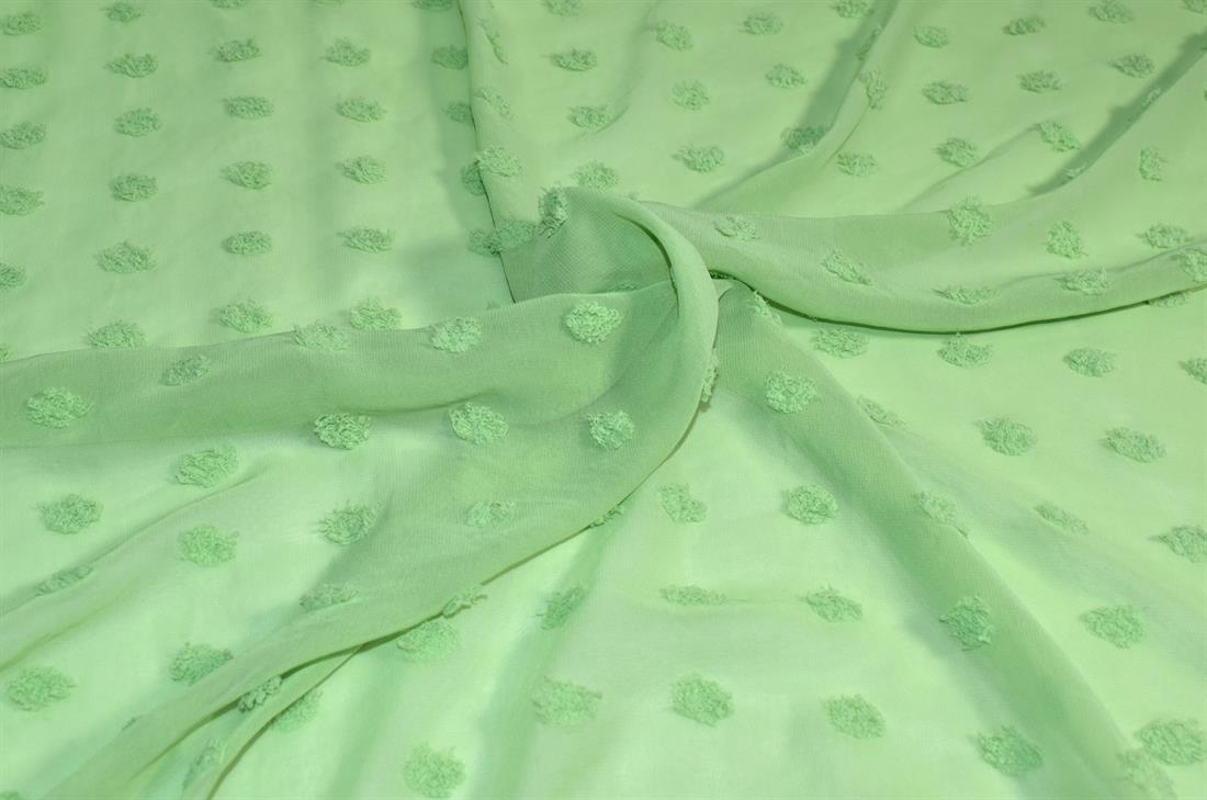 Embroidery Polyester Chiffon Fabric
Perfect for Dressmaking, Tops, Skirts, Dancewear/ Costumes.
Width: 58"/ 148cmColours may slightly vary due to the lighting during the photo shooting or the monitor's display.