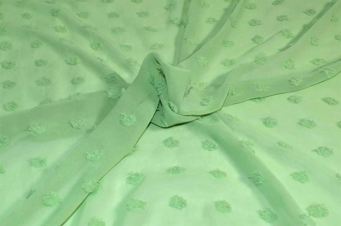 Embroidery Polyester Chiffon Fabric
Perfect for Dressmaking, Tops, Skirts, Dancewear/ Costumes.
Width: 58"/ 148cmColours may slightly vary due to the lighting during the photo shooting or the monitor's display.