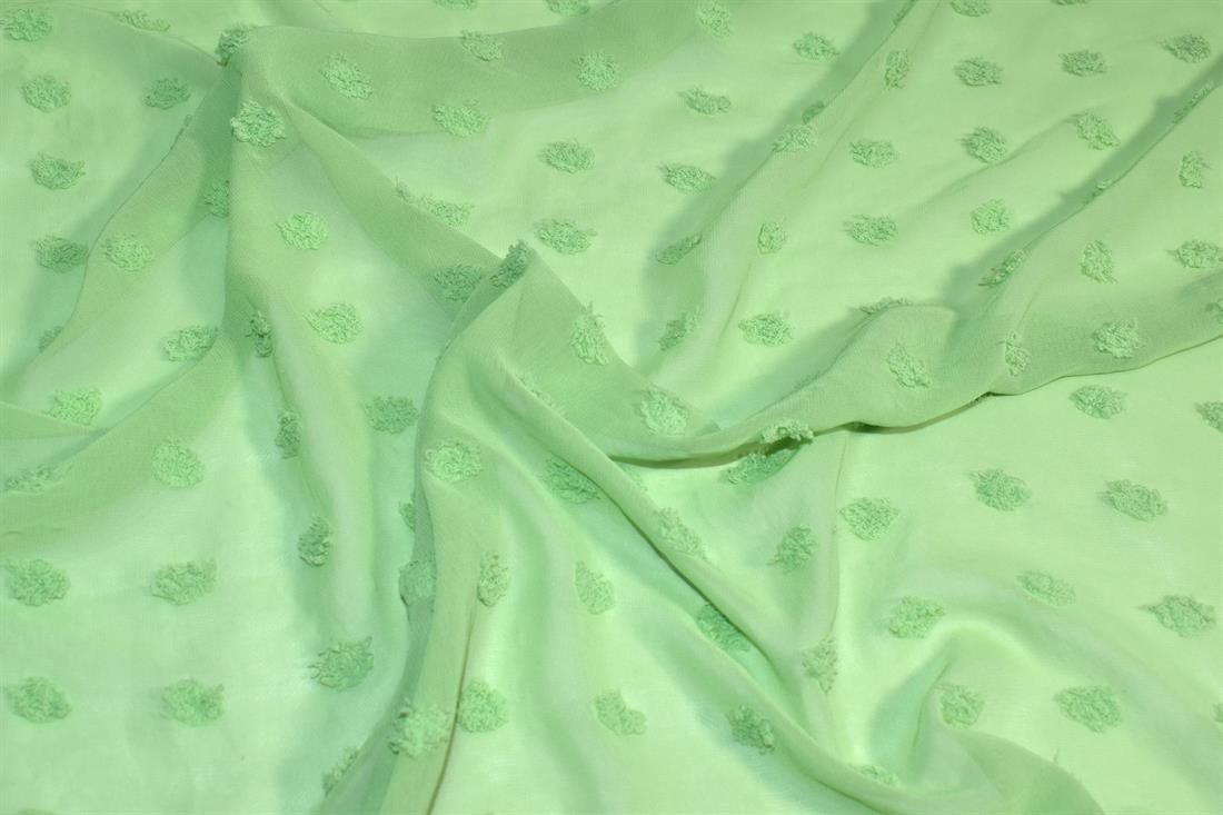 Embroidery Polyester Chiffon Fabric
Perfect for Dressmaking, Tops, Skirts, Dancewear/ Costumes.
Width: 58"/ 148cmColours may slightly vary due to the lighting during the photo shooting or the monitor's display.