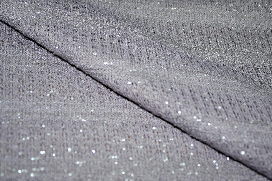 Grey Glitter (Elastic) Lace fabric 145 cm wide, High Quality; Colours may slightly vary due to the lighting during the photo shooting or the monitor's display.