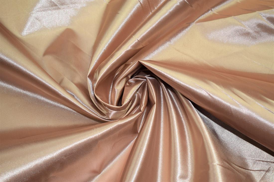 Beige Plain Hard Satin Fabric, 145cm Wide, High Quality; Colours may slightly vary due to the lighting during the photo shooting or the monitor's display.