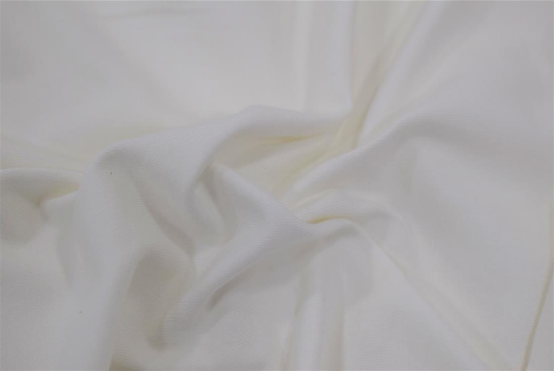 Ivory Jersey Fabric, 145cm Wide, High Quality; 
Colours may slightly vary due to the lighting during the photo shooting or the monitor's display.