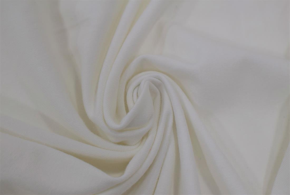 Ivory Jersey Fabric, 145cm Wide, High Quality; 
Colours may slightly vary due to the lighting during the photo shooting or the monitor's display.