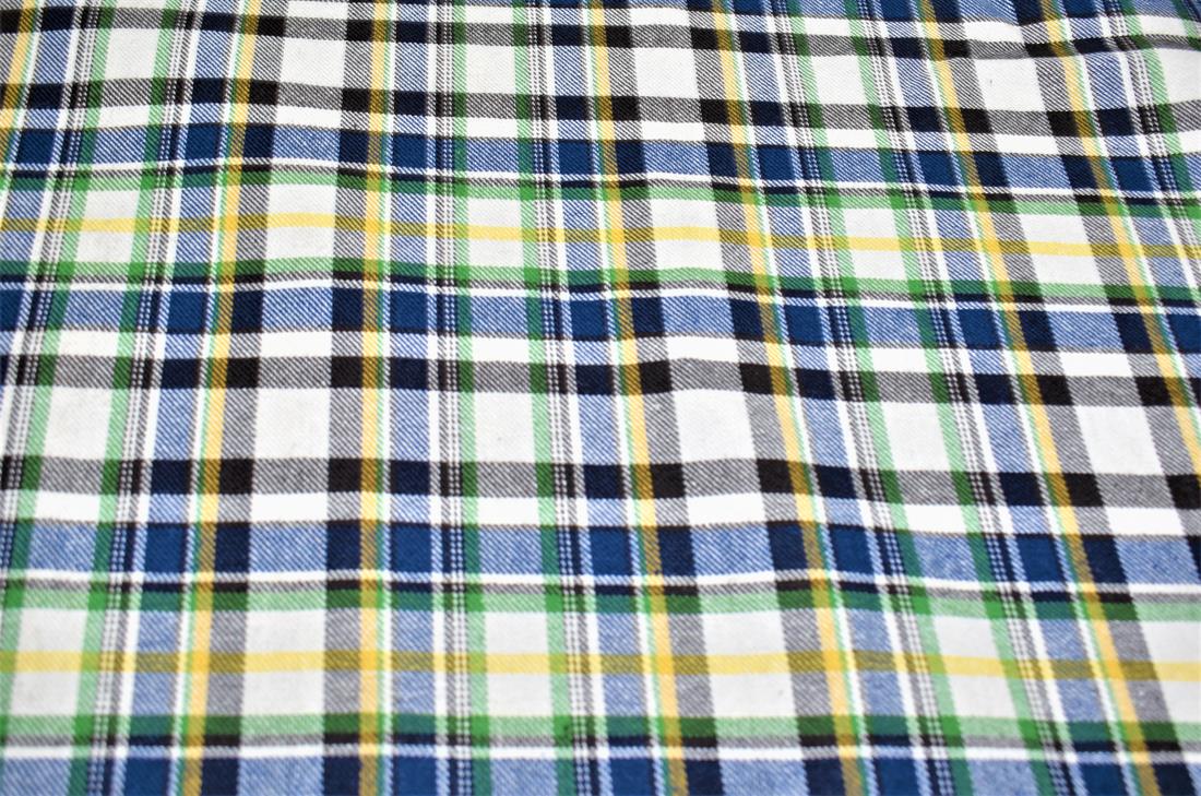 Premium Printed Tartan Brushed/Yarn Dyed 100% Cotton Fabric Tartan Check Print desing, Medium weight  High Quality
This beautiful soft fabric is perfect for Children's clothing, Light blankets, Bed sheets, Night dresses, and Pyjama Bottoms
Colours may slightly vary due to the lighting during the photo shooting or the monitor's display.
Width: 58" / 148cm