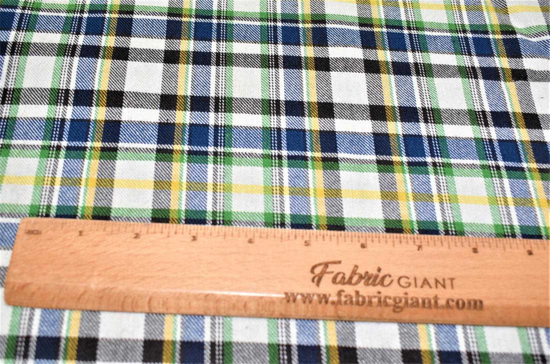 Premium Printed Tartan Brushed/Yarn Dyed 100% Cotton Fabric Tartan Check Print desing, Medium weight  High Quality
This beautiful soft fabric is perfect for Children's clothing, Light blankets, Bed sheets, Night dresses, and Pyjama Bottoms
Colours may slightly vary due to the lighting during the photo shooting or the monitor's display.
Width: 58" / 148cm