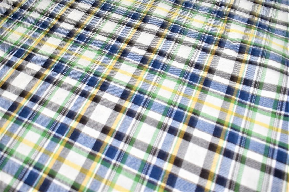 Premium Printed Tartan Brushed/Yarn Dyed 100% Cotton Fabric Tartan Check Print desing, Medium weight  High Quality
This beautiful soft fabric is perfect for Children's clothing, Light blankets, Bed sheets, Night dresses, and Pyjama Bottoms
Colours may slightly vary due to the lighting during the photo shooting or the monitor's display.
Width: 58" / 148cm