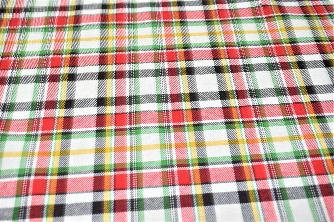 Premium Printed Tartan Brushed/Yarn Dyed 100% Cotton Fabric Tartan Check Print desing, Medium weight  High Quality
This beautiful soft fabric is perfect for Children's clothing, Light blankets, Bed sheets, Night dresses, and Pyjama Bottoms
Colours may slightly vary due to the lighting during the photo shooting or the monitor's display.
Width: 58" / 148cm