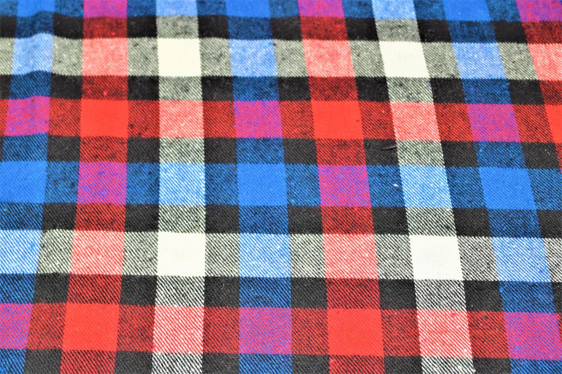 Blue and Red Tartan
