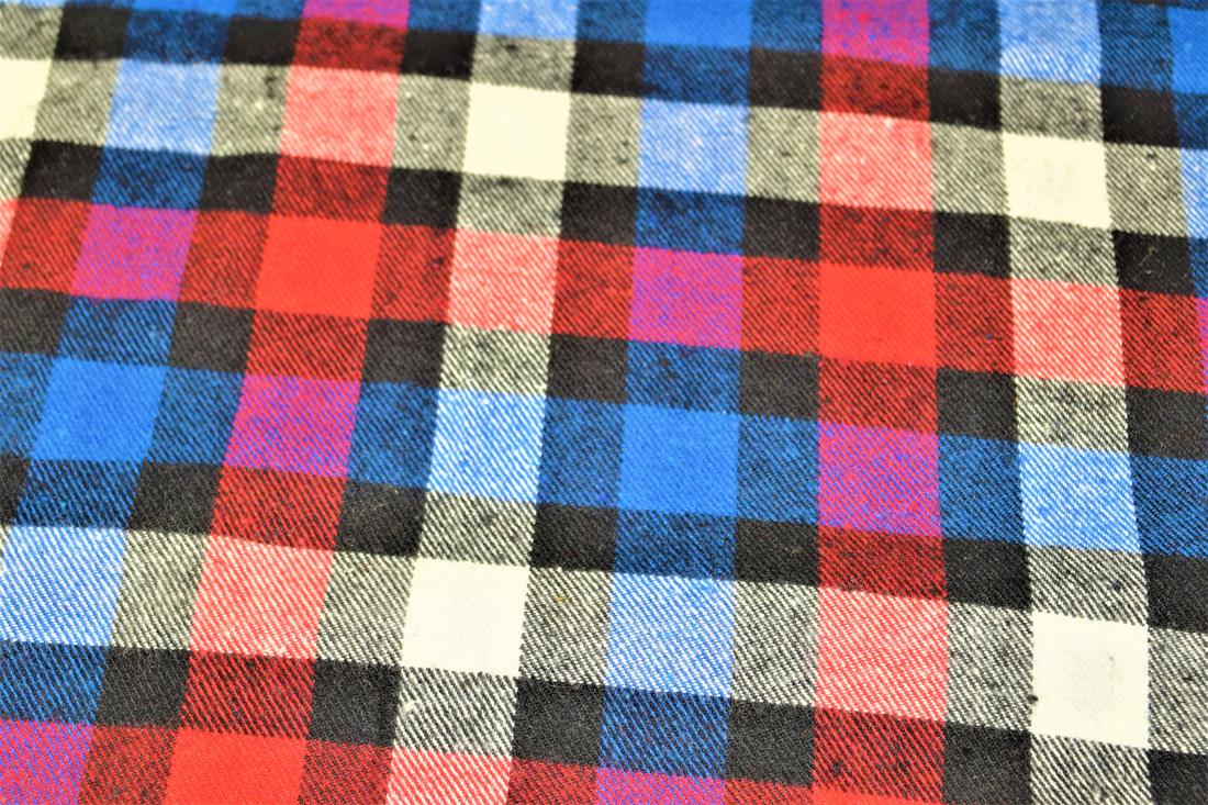 Blue and Red Tartan