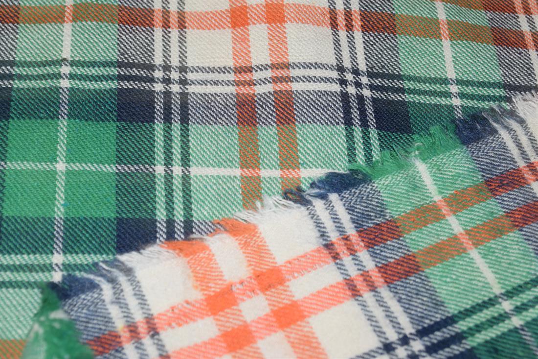 Green and Orange Tartan