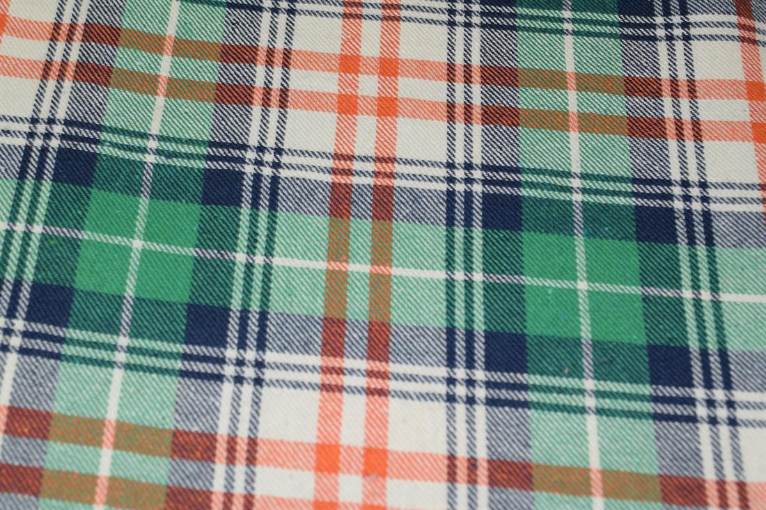 Green and Orange Tartan