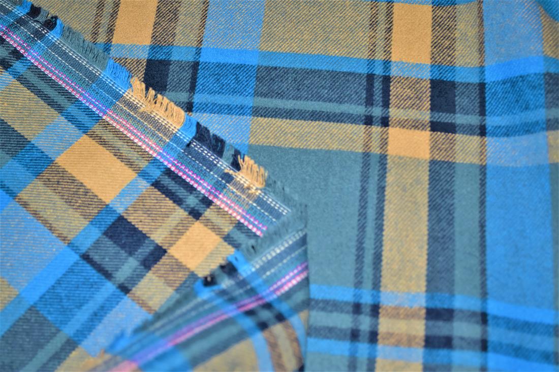 Premium Yarn Dyed/Brush 100% Cotton Fabric Tartan Check Print desing ,High Quality 148 cm Colours may slightly vary due to the lighting during the photo shooting or the monitor's display.